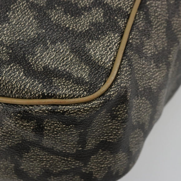 SAINT LAURENT Tote Bag PVC Canvas Brown Auth 182427