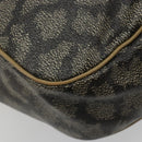 SAINT LAURENT Tote Bag PVC Canvas Brown Auth 182427-16