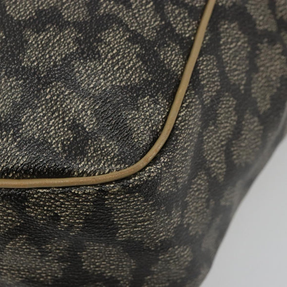 SAINT LAURENT Tote Bag PVC Canvas Brown Auth 182427