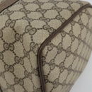 GUCCI GG Supreme Mini Web Sherry Line Bag PVC Beige Gold 39 02 007 Auth 182431-10