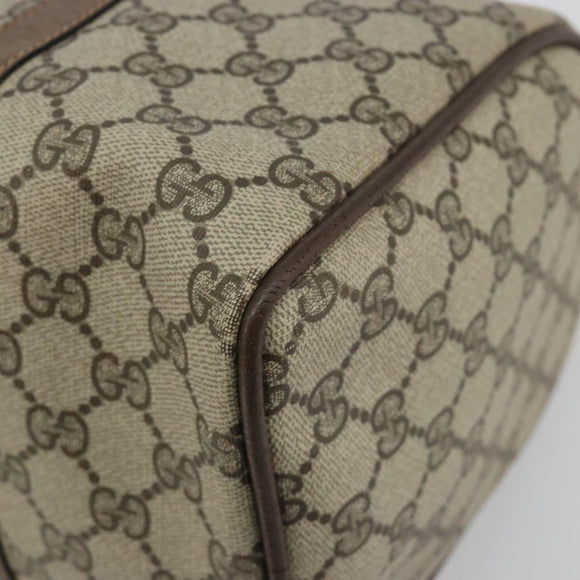 GUCCI GG Supreme Mini Web Sherry Line Bag PVC Beige Gold 39 02 007 Auth 182431