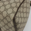 GUCCI GG Supreme Mini Web Sherry Line Bag PVC Beige Gold 39 02 007 Auth 182431-12