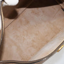 GUCCI GG Supreme Mini Web Sherry Line Bag PVC Beige Gold 39 02 007 Auth 182431-17