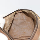 GUCCI GG Supreme Mini Web Sherry Line Bag PVC Beige Gold 39 02 007 Auth 182431-18