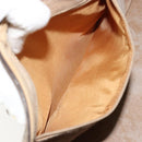 GUCCI GG Supreme Mini Web Sherry Line Bag PVC Beige Gold 39 02 007 Auth 182431-21