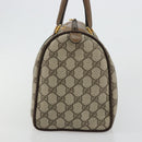 GUCCI GG Supreme Mini Web Sherry Line Bag PVC Beige Gold 39 02 007 Auth 182431-4