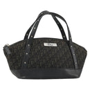 Christian Dior Street Chic Mini Trotter Canvas Bag Brown Silver Auth 182435A-1