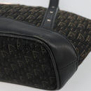 Christian Dior Street Chic Mini Trotter Canvas Bag Brown Silver Auth 182435A-9