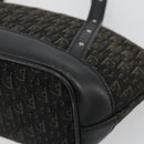 Christian Dior Street Chic Mini Trotter Canvas Bag Brown Silver Auth 182435A-15