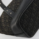 Christian Dior Street Chic Mini Trotter Canvas Bag Brown Silver Auth 182435A-16