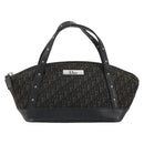 Christian Dior Street Chic Mini Trotter Canvas Bag Brown Silver Auth 182435A-13
