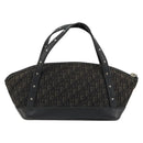 Christian Dior Street Chic Mini Trotter Canvas Bag Brown Silver Auth 182435A-2