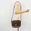 Burberrys Nova Check Shoulder Bag Canvas Leather Beige Gold Auth 182438-21