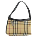 BURBERRY Nova Check Schoudertas PVC Beige Auth 182439-1