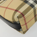 BURBERRY Nova Check Schoudertas PVC Beige Auth 182439-13