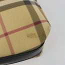 BURBERRY Nova Check Schoudertas PVC Beige Auth 182439-15