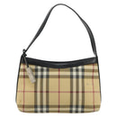 BURBERRY Nova Check Schoudertas PVC Beige Auth 182439-2