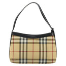 BURBERRY Nova Check Schoudertas PVC Beige Auth 182439-3