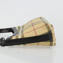 BURBERRY Nova Check Schoudertas PVC Beige Auth 182439-5