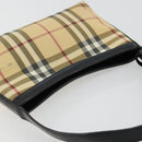 BURBERRY Nova Check Schoudertas PVC Beige Auth 182439-6
