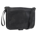 LOEWE Anagram Umhängetasche Leder Schwarz Gold Original 182440-1