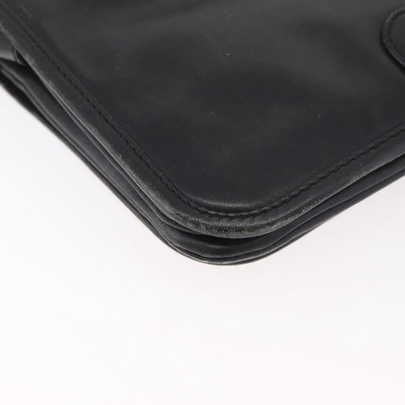 LOEWE Anagram Umhängetasche Leder Schwarz Gold Original 182440