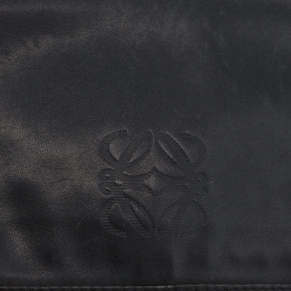 LOEWE Anagram Umhängetasche Leder Schwarz Gold Original 182440