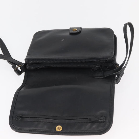 LOEWE Anagram Umhängetasche Leder Schwarz Gold Original 182440