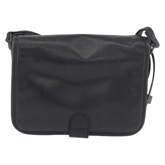 LOEWE Anagram Umhängetasche Leder Schwarz Gold Original 182440