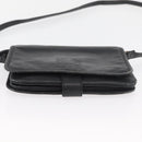 LOEWE Anagram Umhängetasche Leder Schwarz Gold Original 182440-5