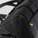Chloe Alice Hand Bag Leather 2way Black Gold Auth 182441-16