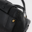Chloe Alice Hand Bag Leather 2way Black Gold Auth 182441-17