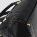 Chloe Alice Hand Bag Leather 2way Black Gold Auth 182441-18