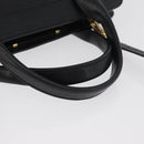 Chloe Alice Hand Bag Leather 2way Black Gold Auth 182441-9