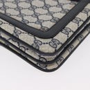 GUCCI GG Supreme Sherry Line Umhängetasche PVC Navy Gold 010 378 Auth 182442-11