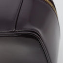 GUCCI Bamboo Vanity Hand Bag Patent leather Navy Gold 032 1956 0150 Auth 182446-12