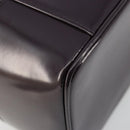 GUCCI Bamboo Vanity Hand Bag Patent leather Navy Gold 032 1956 0150 Auth 182446-13