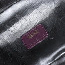 GUCCI Bamboo Vanity Hand Bag Patent leather Navy Gold 032 1956 0150 Auth 182446-16