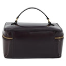GUCCI Bamboo Vanity Hand Bag Patent leather Navy Gold 032 1956 0150 Auth 182446-3
