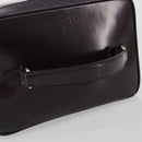 GUCCI Bamboo Vanity Hand Bag Patent leather Navy Gold 032 1956 0150 Auth 182446-7