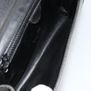 CELINE Circle Shoulder Bag Leather Black Gold Auth 182448-9