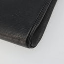 CELINE Circle Shoulder Bag Leather Black Gold Auth 182448-7