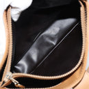 CELINE Macadam Canvas Shoulder Bag PVC Leather Beige Gold Auth 182451-20