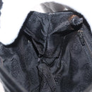 FENDI Schultertasche Leder Schwarz Gold Auth 182453-18