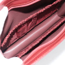 CARTIER Must Line Clutch Bag Leather Bordeaux Gold Auth 182455A-13