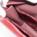 CARTIER Must Line Clutch Bag Leather Bordeaux Gold Auth 182455A-15