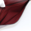 CARTIER Must Line Clutch Bag Leather Bordeaux Gold Auth 182455A-18