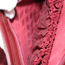 CARTIER Must Line Clutch Bag Leather Bordeaux Gold Auth 182457-20