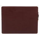 CARTIER Must Line Clutch Bag Leather Bordeaux Gold Auth 182457-2