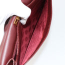 CARTIER Must Line Clutch Bag Leather Bordeaux Gold Auth 182459-22